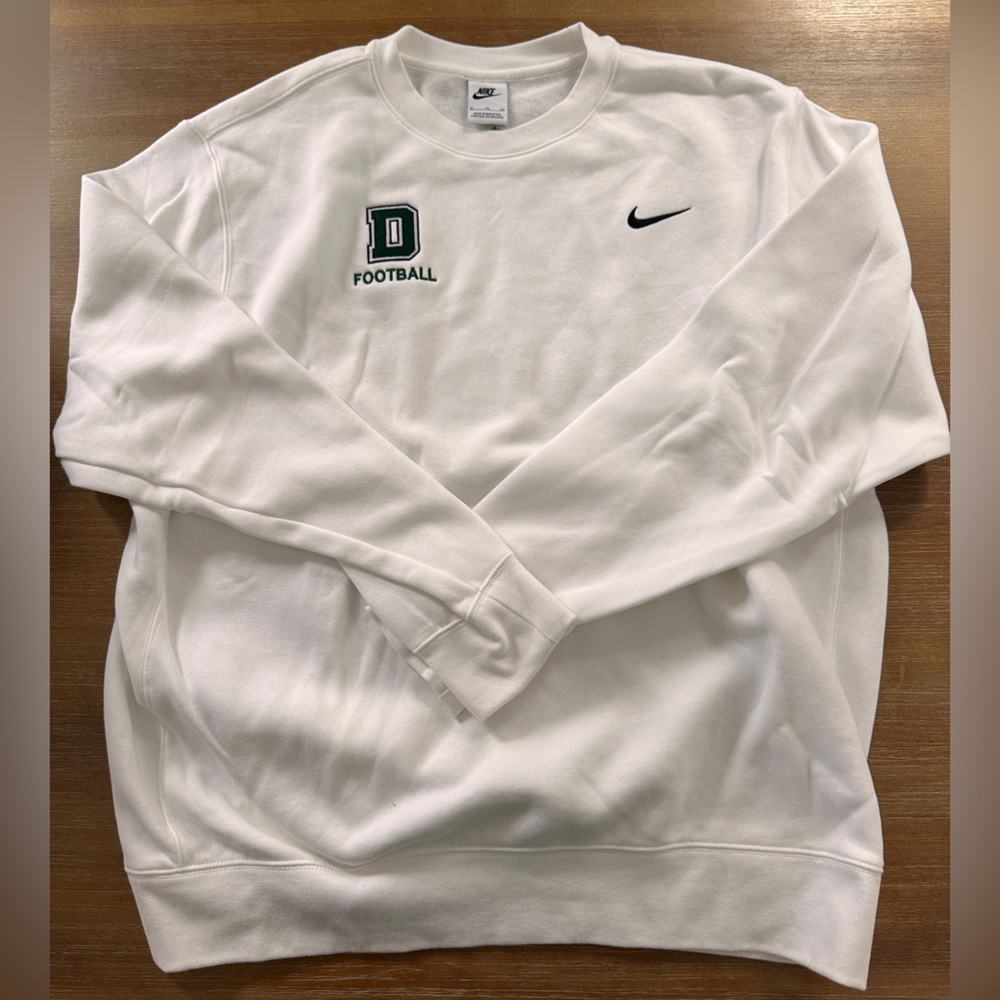Nike White Crewneck Sweatshirt - Dartmouth Football - men’s size XL